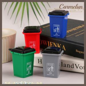 [Carmelun] 1:12 Dollhouse MiniTrash Can Model Mini Waste Bin Pen Organizer Home Storage Can