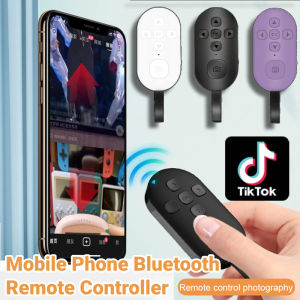 Mobile Phone Bluetooth Remote Controller Camera Shutter Button TikTok E-book Turn Page Button Wireless Remote Shutter