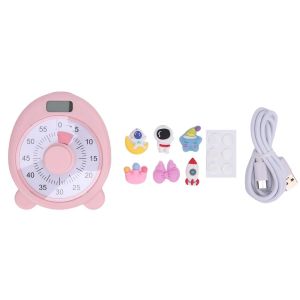 MODERNLUX 60 Minutes Visual Countdown Timer 99 Minutes Dual Screen Mechanical Timing Device Portable ic Backplate 60 Minute Timer For Time Management
