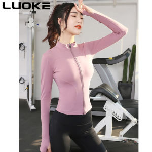 LUOKE Long Sleeve Sport Exercise Clothes Sport Jacket Thin Lightweight UV Protector Jacket Women Waterproof Windbreaker