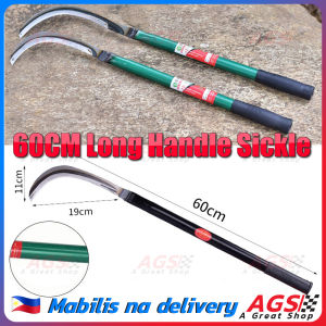60CM High-manganese Steel Long Handle Sickle for Repairing Branches Picking fruits wood Cutting trees