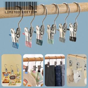 Klip Gantungan Serbaguna Multifungsi dengan Pegang Kuat - Warna Arang/Apricot