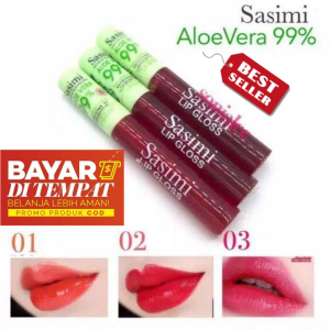 ( BISA PILIH WARNA - SATUAN) SASIMI Aloe Vera 99% LIP TINT / LIPTINT