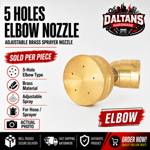 ADJUSTABLE 5 HOLE BRASS SPRAYER NOZZLE ATOMIZING SPRAY FITTING HOSE FITTING