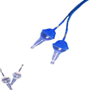 ที่อุดหูแบบเป่าลมนวัตกรรมป้องกันการได้ยินของเหลวที่อุดหูแบบซิลิโคนกันน้ำใช้ซ้ำได้ปลั๊กอุดหูแบบเป่าลมปรับความเข้มข้นได้สำหรับการนอนหลับและเดินทาง