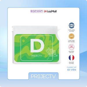 PROJECT V Classic Hit - Thực Phẩm Sức Khỏe D - Thanh lọc cơ thể - Hộp 60 Viên nang - Xuất xứ Pháp Hàng Chính Hãng