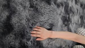 INS Nordic Tie-Dye Gradient Carpet Factory Direct Sale Round Hanging Basket Chair Yoga Mat Living Room Floor Mat Plush Carpet 120*120cm bvb357