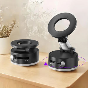 ที่ยึดศัพท์ในรถยนต์แม่เหล็กแบบดูดสูญญากาศ TokerNew 2025 ที่หมุนได้ 360 องศา ขาตั้งศัพท์พับได้ รองรับศัพท์มือถืออเนกประสงค์สำหรับรถยนต์