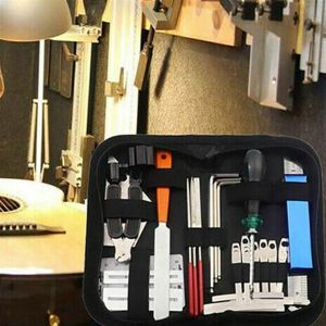Guitar Repairing Maintenance Tool Kit Pliers String Measuring Winder Cutter Full Set 25 Pcs