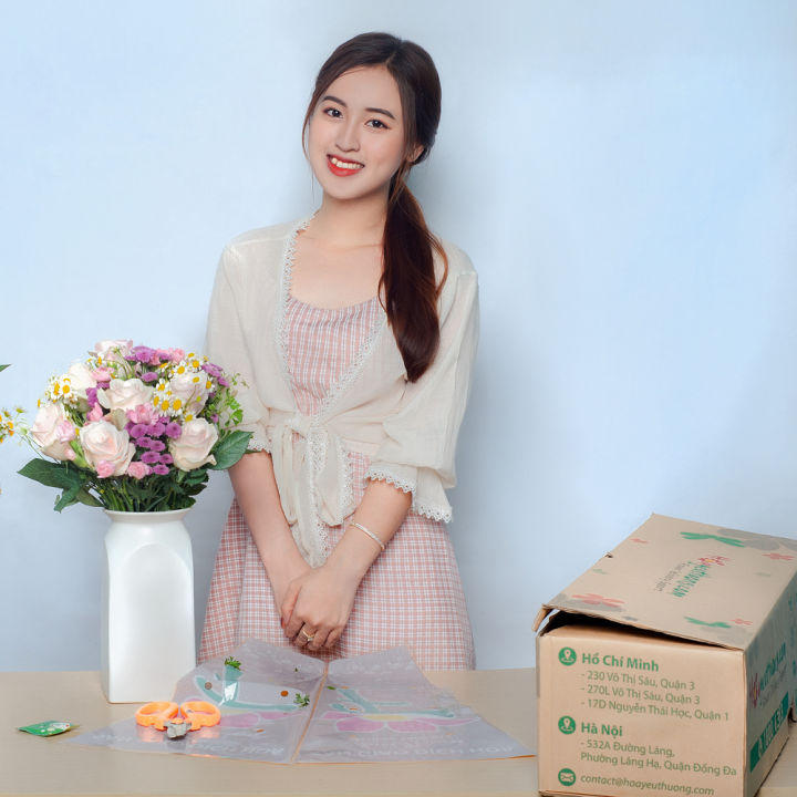 Hoa Hồng Mix Nhiều Màu Hoayeuthuong - hoa tươi Đà Lạt trang trí nhà cửa ...