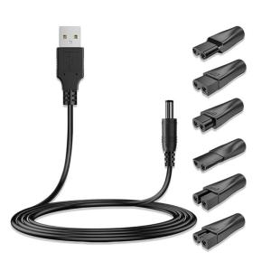 Cáp sạc hiệu quả cho máy cạo râu cắt và đồ gia dụng dây nguồn Bộ chuyển đổi USB máy cạo râu điện