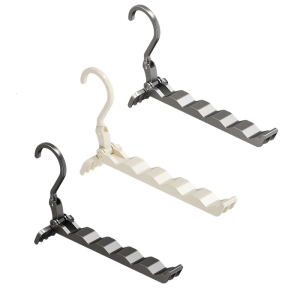 Foldable Clothes Drying Rack with 5 Travel Hangers Space Saving Rustproof Plastic for Home and Travel Daily Use