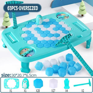 GOOGOO BIRD Penguin Breaking Ice Board Game Penguin Ice Breaker Game Ice Cube Toy For Kids Mainan Kanak-kanak