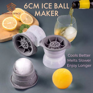 🍧Acuan Bebola Ais Sebesar 6cm Silikon Fleksibel Ais Tahan Lama | Long Lasting Cooler Soft Silicone Mold 6cm Big Ice Ball Maker🍨
