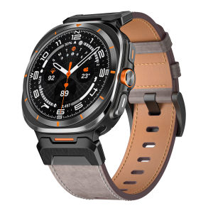 Dây da chính hãng cho Samsung Galaxy Watch Ultra 2025 Dây đeo đồng hồ sang trọng Galaxy Watch Ultra 47mm Nam Nữ Dây đeo nhanh phù hợp