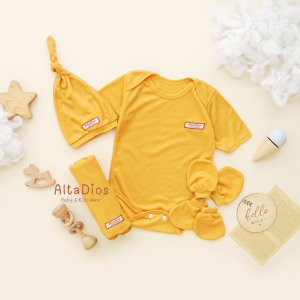 [Altadiosbaby] Kado BASIC Jumper Newborn +  Bedong Bayi Set + Topi Bayi + Sarung Tangan dan Kaos Kaki Bayi | Perlengkapan Bayi Baru Lahir | Bedong Bayi JUMBO Premium | Bedong Bayi Kaos Polos | Bedongan Bayi | Kain Bedong Bayi | Selimut Anak | STK