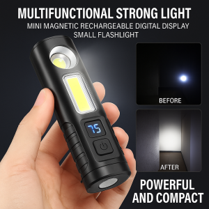 Flashlight Mini Portable Multi-color Light Source Emergency Light Impact Resistance Magnetic Charging
