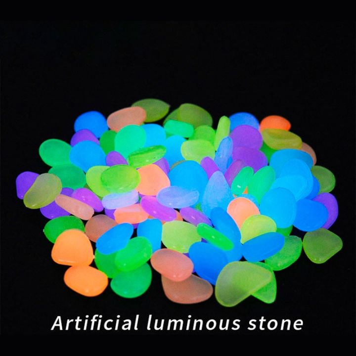 100pcs%20Garden%20Decor%20Luminous%20Stones%20Glow%20In%20The%20Dark%20Decorative%20Pebbles%20Outdoor%20Fish%20Tank%20Decoration%20Pebble%20Rocks%20Aquarium%20Mix%20Color%20-%20Image%203