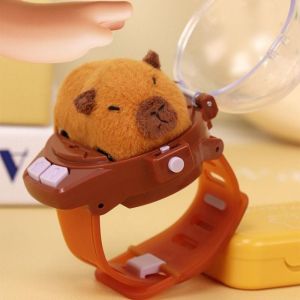 Remote Control Car Watch Plush Capybara Wrist Car Racing USB Rechargeable Kids Toy Gift Mainan