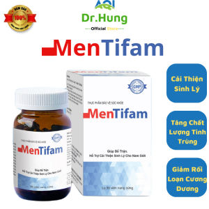 [3 HỘP] Mentifam Bổ tinh trùng khoẻ sinh lý hàng đầu với tinh chất hàu biển sâm Maca tăng sinh lí nam