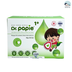 Gạc rơ lưỡi Dr Papie chính hãng hộp 30 gói
