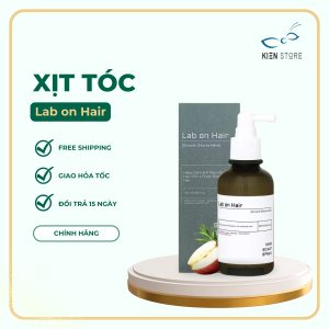 Xịt dưỡng hỗ trợ mọc tóc Lab on Hair với giấm táo Redensyl Multi peptide chiết xuất lá hương thảo 160ml