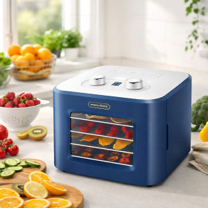 Food Dehydrator Machine 4 Trays Stainless Steel Fruit Dryer For Jerky Meat Herbs Pet Snacks Professional Food Preserver