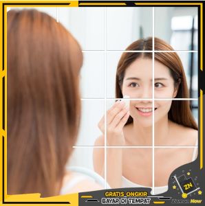 Zaman Now - Cermin Stiker Dinding Sticker Kaca / Dekorasi Film Wallpaper Mirror / Stiker Tempel Dinding Kaca Cermin / Sticker Cermin Dekorasi