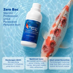Ikanesia Zero Bac 250 ml Obat Ikan Ampuh Penyakit Ikan Koi Koki Dll Jamur Insang Aeromonas IKANESIA