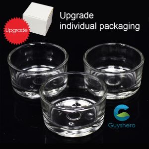 WH Tealight Candle Holder Cup Holder Wax Container Bowl Mold DIY Jelly Gel Jars Making Accessories Windproof Transparent Glass/Plastic New Year Christmas Gifts