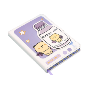 TSEVD Màu Macaron Sổ tay từ tính B6 Phim hoạt hình dễ thương 224 trang Sổ tay học sinh Thời trang Vỏ chống nước Sổ ghi chú bằng da PU Ghi Chú