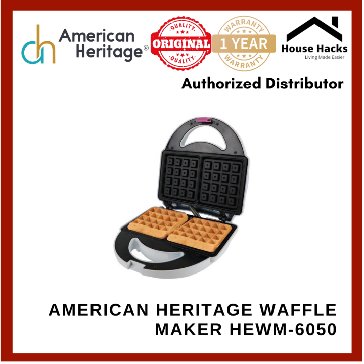 American Heritage Waffle Maker HEWM6050 (House Hacks) Lazada PH