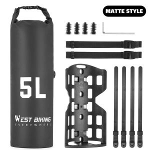 WEST BIKING Portable Bicycle Fork Bag 5L Large capacity  MTB Road Bike E-Bike  Scooters etc Fully Waterproof Material  Storage Durable Bicycle bag