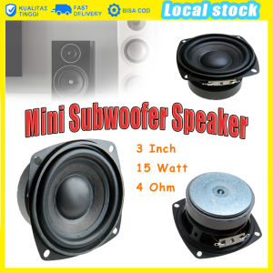 3 Inch 4 Ohm 15W Mini Full Bass Subwoofer Speaker High Power HIFI Low Bass Speker Magnet Tebal Karet Besar