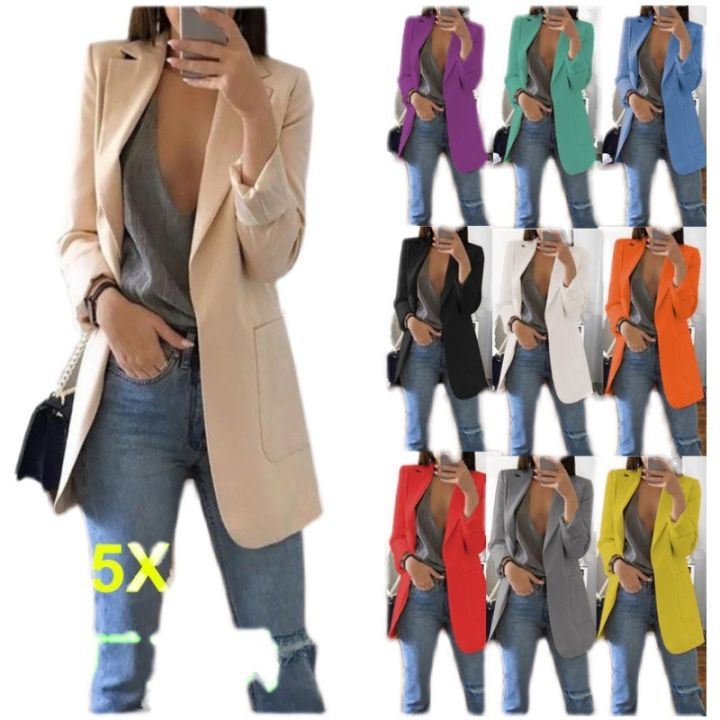 Autumn Women Blazer Long Sleeve Blaser Women Suit Jacket Female