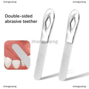 [COD] zhangyuqing Stainless Steel Teeth File Tooth Grinding Tools Wisdom Tooth Sandpaper Stick Correction Tools Tooth Alignment Silvery