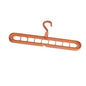 【SKIT SG】Flexible 9-Hole Magic Clothes Hanger Organizer – Space Saving Wardrobe Organizer with Rotatable Hook Folding Design Durable Plastic Anti-Slip Clothes Rack Multi-Hole Closet Hanger for Home Storage Organization