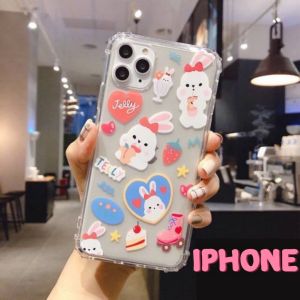 เคสซิลิโคนลายกระต่าย สำหรับ iPhone11/11Pro 11pro Max X XR XS XS MAX 6 7 8 plus #214