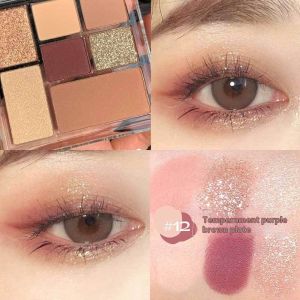 FAYANZI จานอายแชโดว์เจ็ดสีสดใสของโชคดีสร้างเอฟเฟกต์แต่งหน้าวันหยุดแผ่นอายแชโดว์สีเอิร์ธโทนเจ็ดสีอายแชโดว์