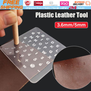 【Local Warehouse】1set DIY Leather stamp tool Plastic stamping die Alphabet Letter Number Leather Tool Wax Seal Stamp Printinting tool DIY Leather Craft Tool Capital Lowercase Stamping Set Punch Kit