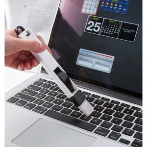 CROWNSTAR 2in1 Multipurpose Mini Cleaning Brush With Dustpan For Keyboard Kitchen Desk & Window