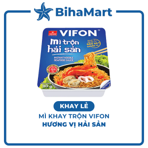 [KHAY LẺ] - VIFON - Mì khay Vifon xào vị Hải Sản - (90g/khay) - Mì Hải sản khay xào Vifon Mì khay ăn liền Vifon Hải Sản Vifon khay mì xào Hải Sản.