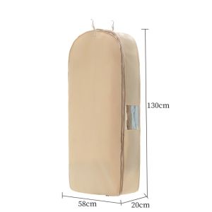 GOUPO Treo Vỏ bọc chống bụi nén Tiết kiệm không gian có khóa Túi đựng quần áo Bền bỉ Áo khoác lông vũ