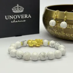 Citrine with 24K Gold PiYao and Money Ball Feng Shui Lucky Unovera 