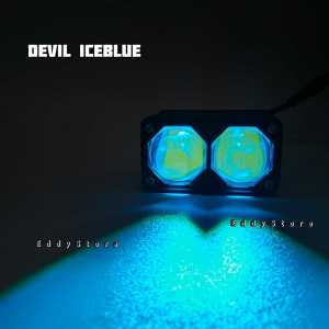 Lampu Tembak 2 Mata Blue Lens BRIGHT L8