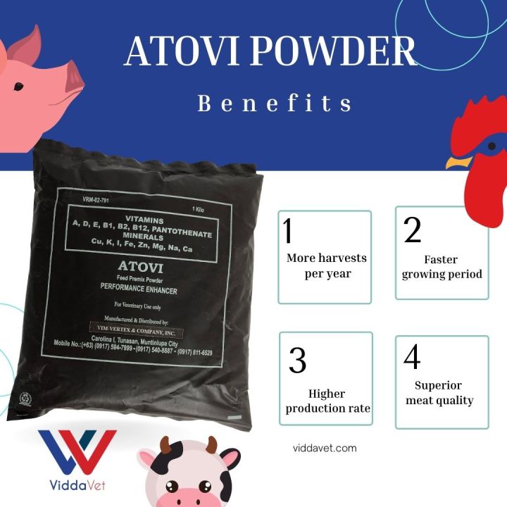 ATOVI the Wonder Powder 1 kilo for livestock swine poultry fish small ...