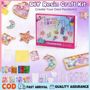 Resin Pendant Molding Kit DIY Jewelry &Ornament Crafting Set Interactive Creative Toy for Boys Girls