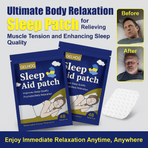 Adult Sleep Aid Patches Herbal Gredients For Anxiety Relief Improve Sleep Promote Blood Circulation