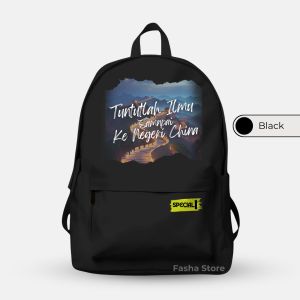 Tas Ransel Pria Sekolah Backpack Laptop – Motif Tulisan Casual Kata Motivasi / Tas Ransel Sekolah Tas Ransel Distro Kekinian - Tas Sekolah TAS RANSEL TERBARU