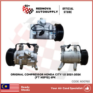 [🔥ORIGINAL/ NEW] COMPRESSOR HONDA CITY 1.5 2021-2026 (FT NSP12) 6PK AIRCOND COMPRESSOR